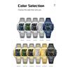 POEDAGAR Luxury Watch Waterproof Luminous Date Week Quartz Men's Watches Stainless Steel Fashion Square Men Watch