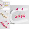 European And American Style Womens Geometric Shell Earrings Colorful Summer Jewelry