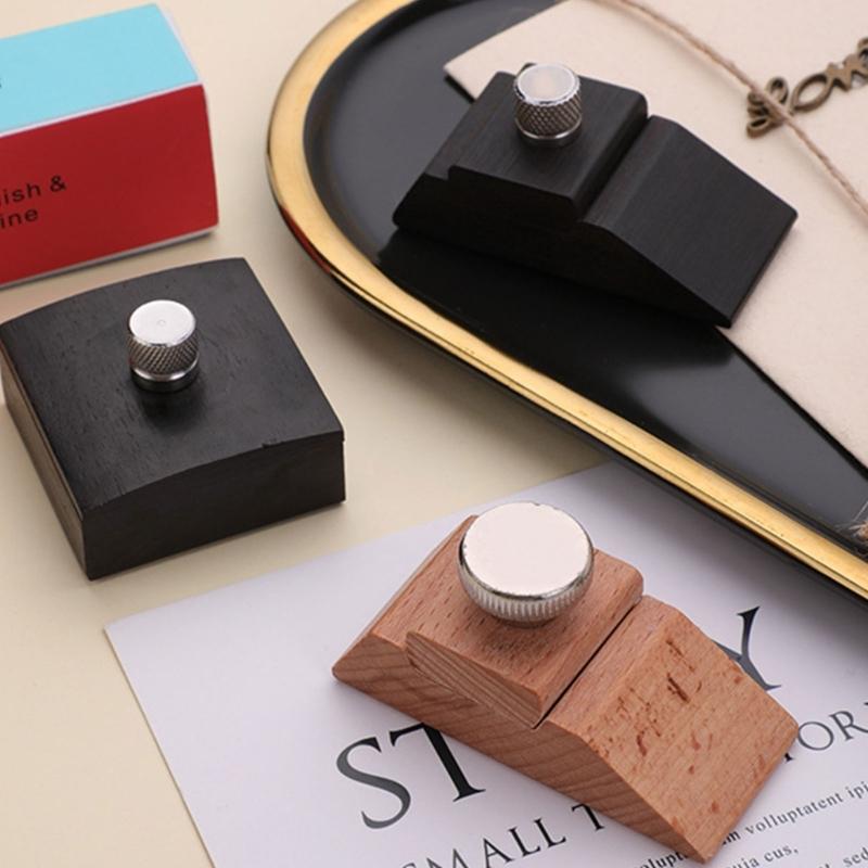 Wood Sanding Block Tool for Leather Belt Wallet Bag Polishing Handmade Leather Grinding Polishing Tool for Leathercraft