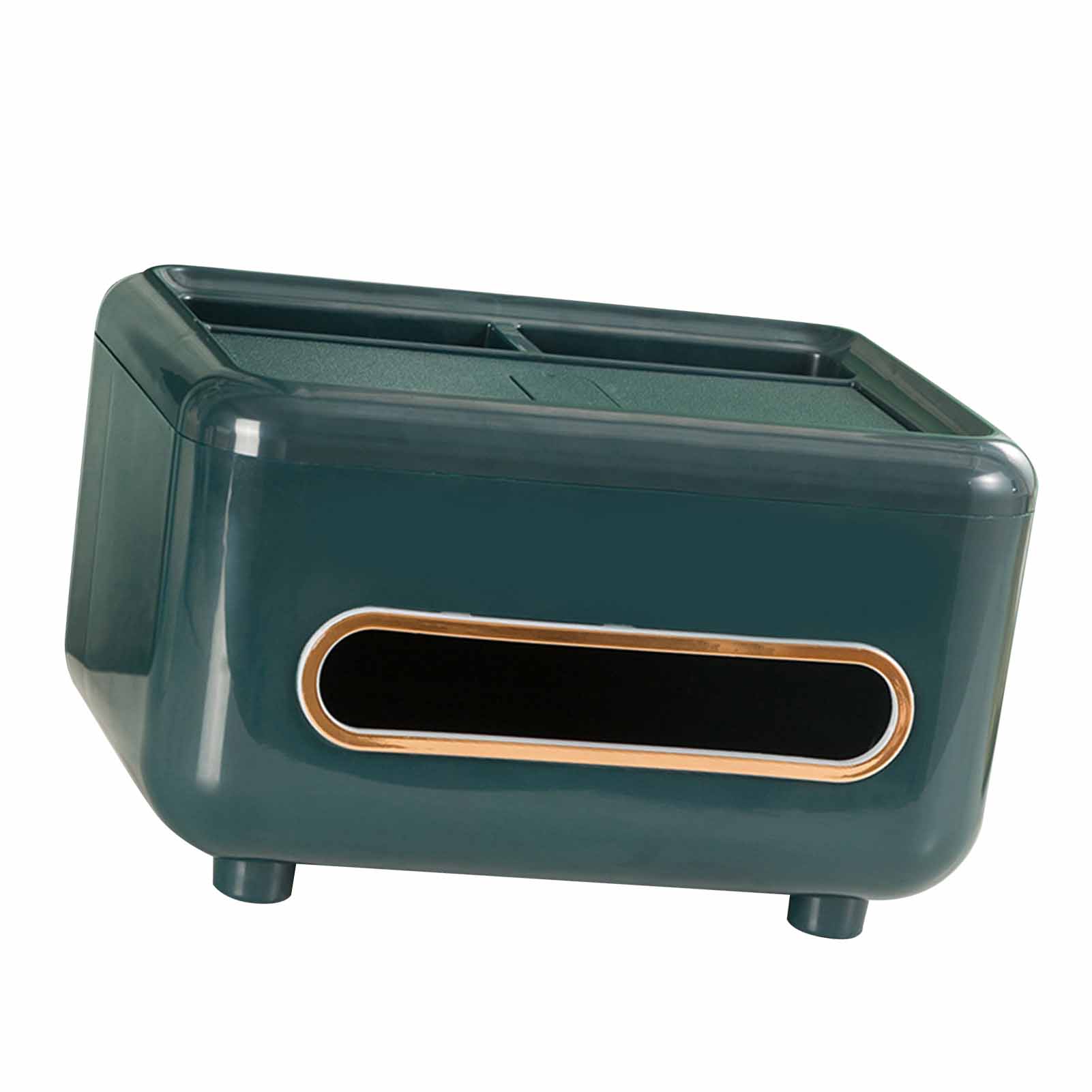 

Desktop Tissue Box Multifunctional Home Tissue Dispenser Remote Control Organizer Box for Living Room Restaurant Dark темно-зеленого