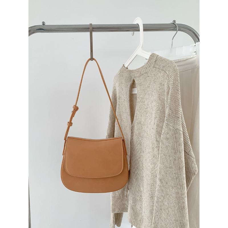 

New niche style underarm bag women s fashion retro change mobile phone shoulder bag women s styling clamshell handbag абрикосовый