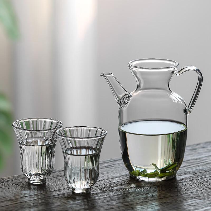 Jun Seventeen Heat-Resistant Glass Teapot Set with Built-in Filter