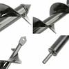 6 Types Earth Auger Spiral Drill Bit Spiral Ground Drill Plant Flower Seedling Planting Hole Digging Tool Cultivation Planter