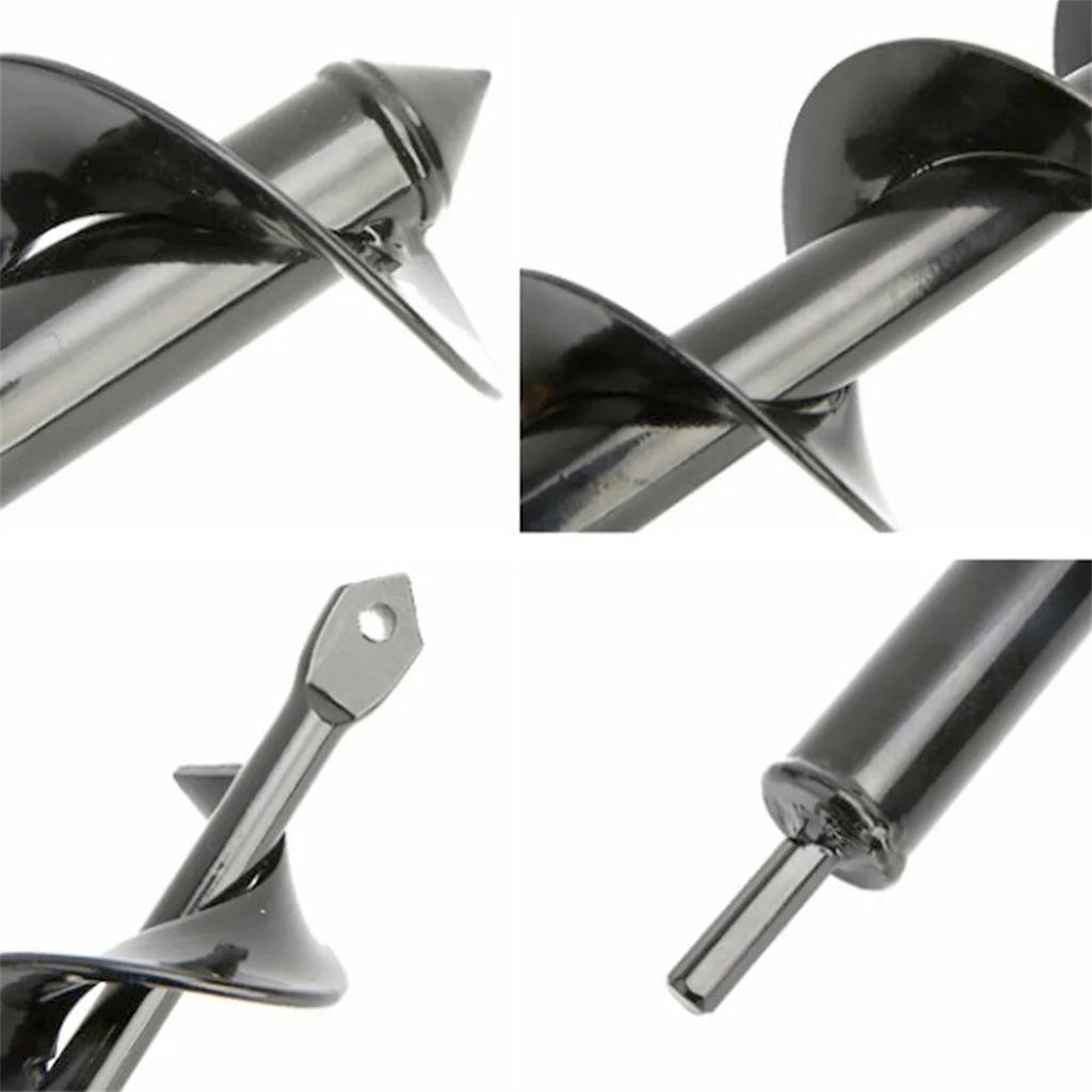 6 Types Earth Auger Spiral Drill Bit Spiral Ground Drill Plant Flower Seedling Planting Hole Digging Tool Cultivation Planter
