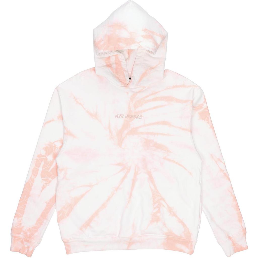 Air Jordan Tie-Dye Hoodie With Large Back Logo Print Men tops Sail-White DR2647-134