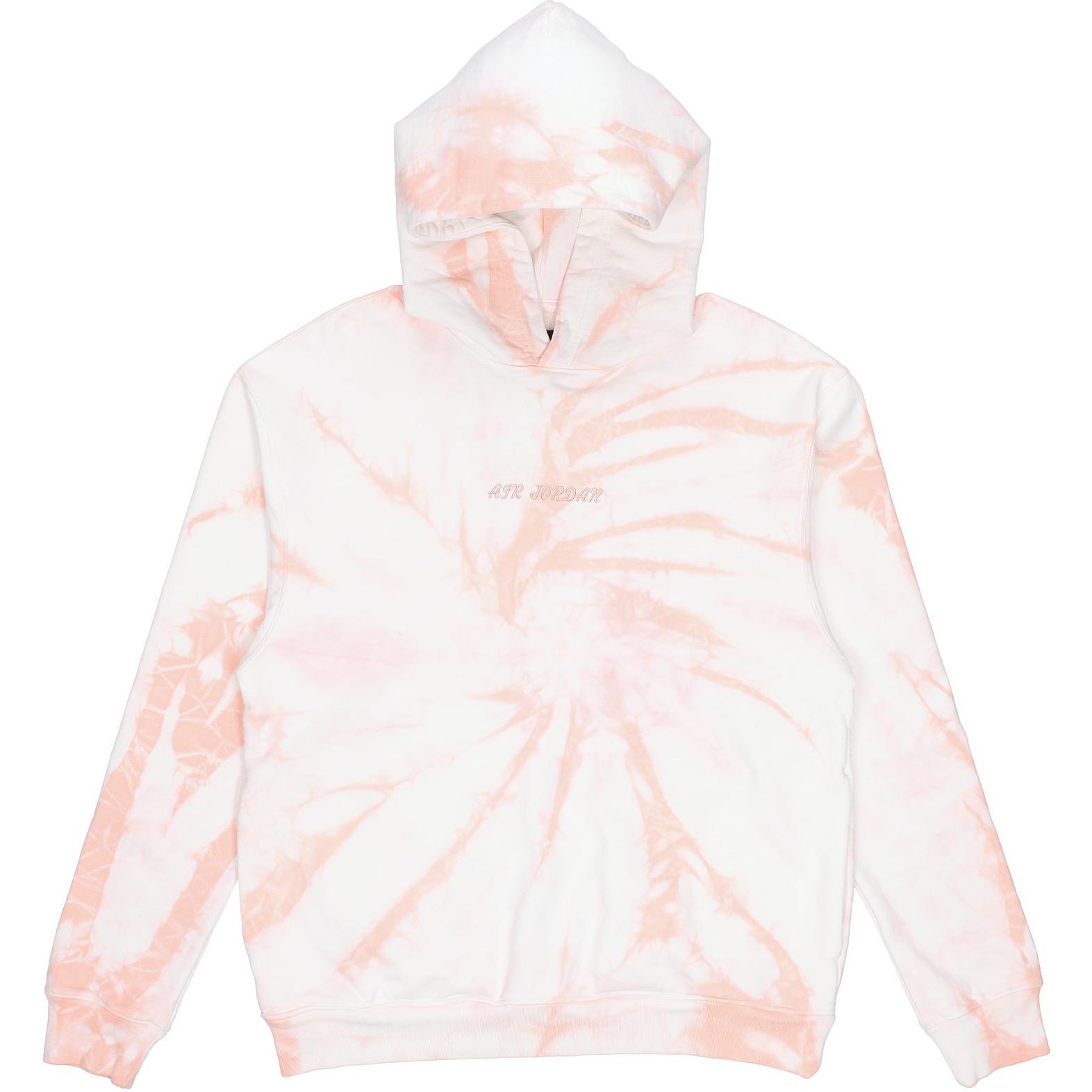 

Толстовка с капюшоном Air Jordan Tie-Dye с большим логотипом на спине, мужские топы, белый DR2647-134 M