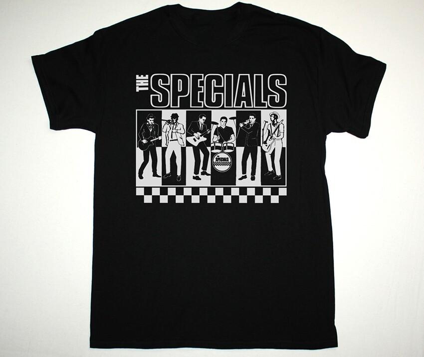 THE SPECIALS BAND GRAPHIC Cotton Unisex Black T-Shirt All Size S-4XL LI1547 Unisex T-Shirt XL
