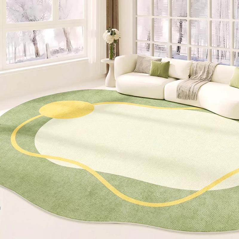 Dopamine Color Carpets for Living Room Fluffy Soft Bedroom Decor Carpet Irregular Shape Bedside Rug Home Thicken Plush Floor Mat