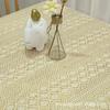Chinese Style Cotton Linen Lace Tablecloth - Solid Color, Dustproof, Multipurpose Rectangular Cover
