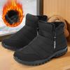 Cloth Shoes for Middle-aged and Elderly People Winter Thick and Plush Warm Dad Cotton Shoes Waterproof Snow Boots for Elderly Men Oversized Shoes