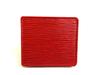 Authentic LOUIS VUITTON Epi Red Leather Coin Purse Porto Monnaie Boite #a991  Refurbished