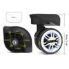 2 st Reservhjul för Resväska Kraftigt Rullhjul för Bagagebox Resväska 360 graders Svängbart Kit SilentWheel