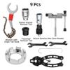 9 Pcs Bicycle Repair Tool Kit Bottom Bracket Crank Freewheel Remover Wrench Bike Chain Pliers Set