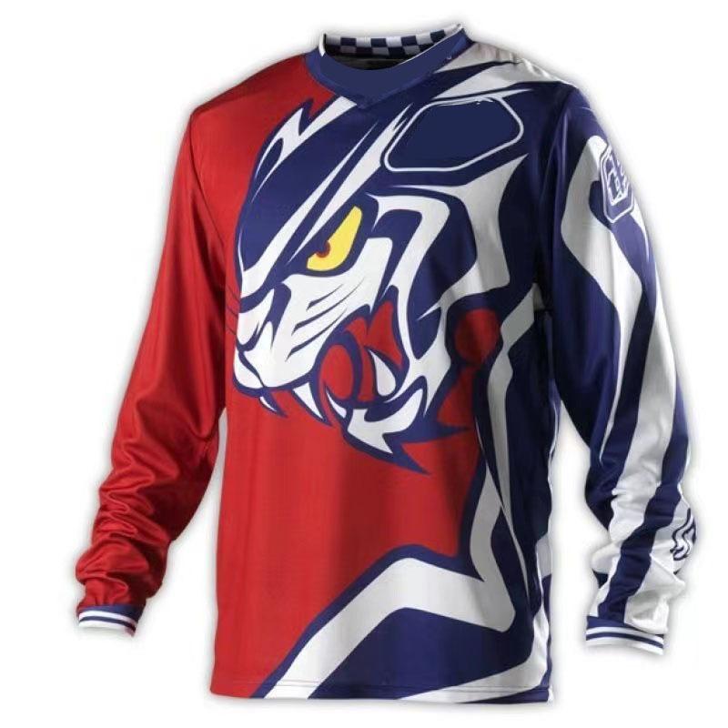 Maglia MTB Downhill Manica Lunga Motocross Racing Shirt Off Road Dirt Bike ATV Enduro MX