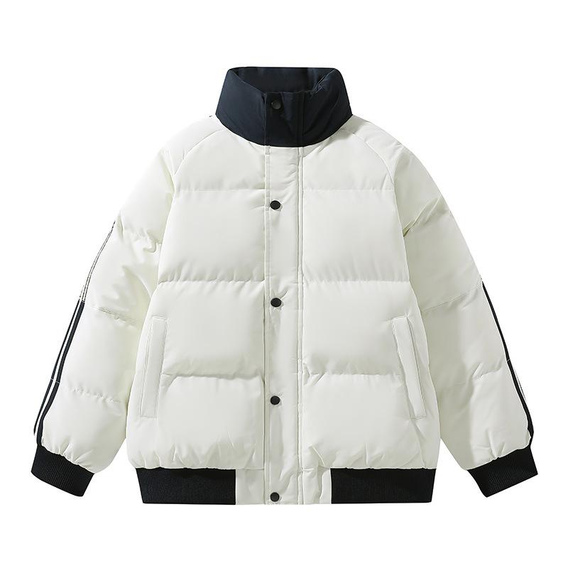 Baumwolljacke, Winter Locker Drei Riegel Stehkragen, Baumwolljacke, Dicke Warme Brotjacke