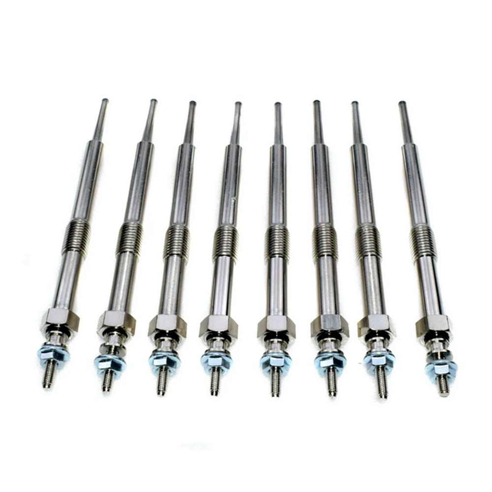 8 x Glow Plugs For Chevrolet Express Silverado GMC Savana Sierra 6.6L 12639701