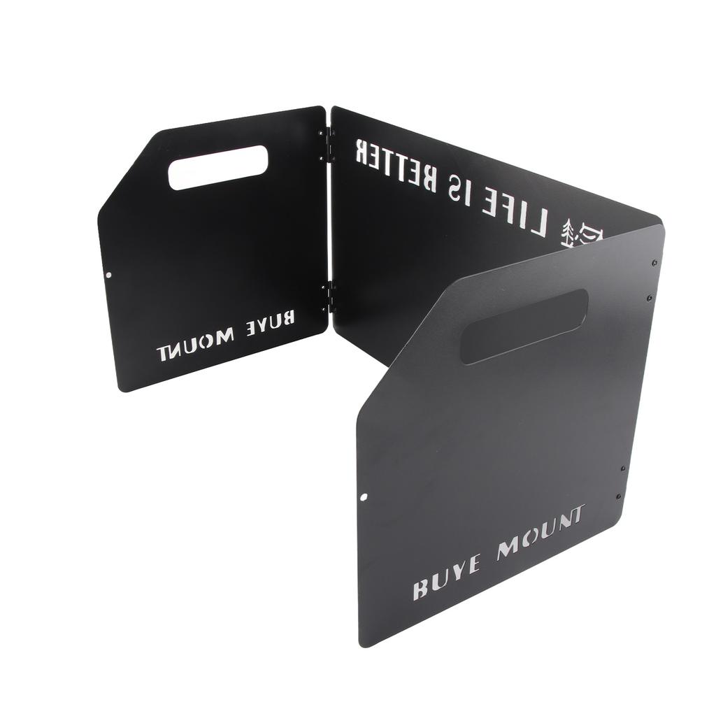 Camping Stove Windscreen Outdoor Folding Portable Metal Stove Wind Blocker Folding Camping Stove Windscreen