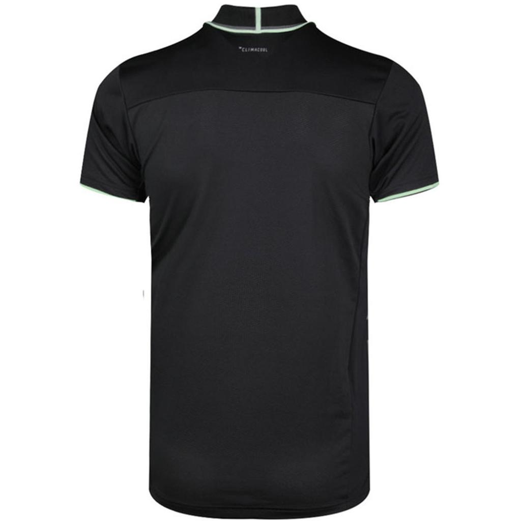 Adidas Tennis Training Striped Design Short Sleeve Polo Shirt Men Polo Shirts Black DY7470