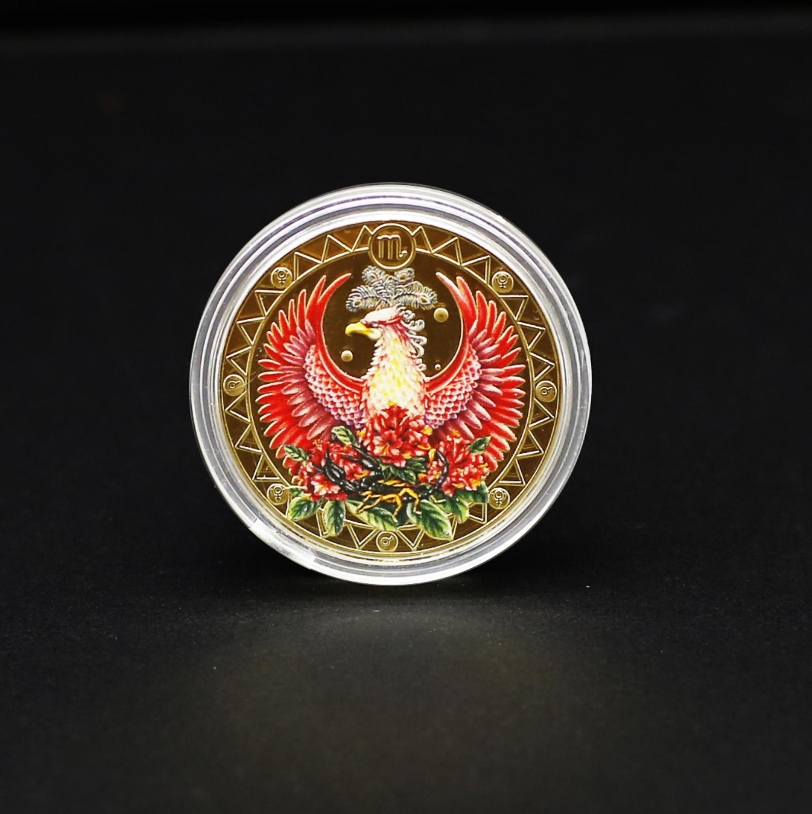 

12 Signs Commemorative Medals Gold-Tone 12 Signs Collectible Wishing Commemorative One Size