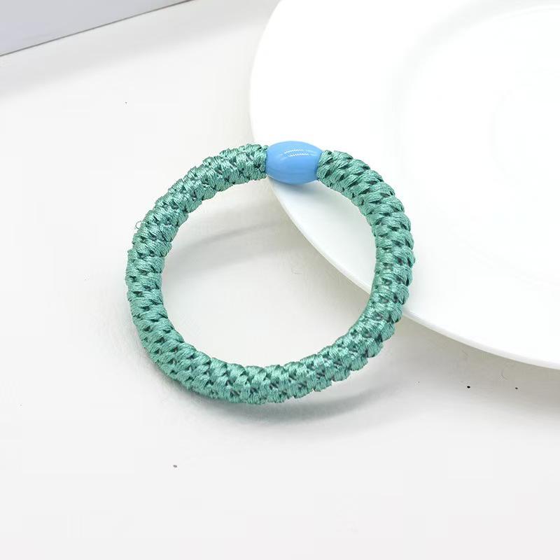 High-Elastic Embroidery Thread Hair Tie for Women - Twisted Ponytail Holder
