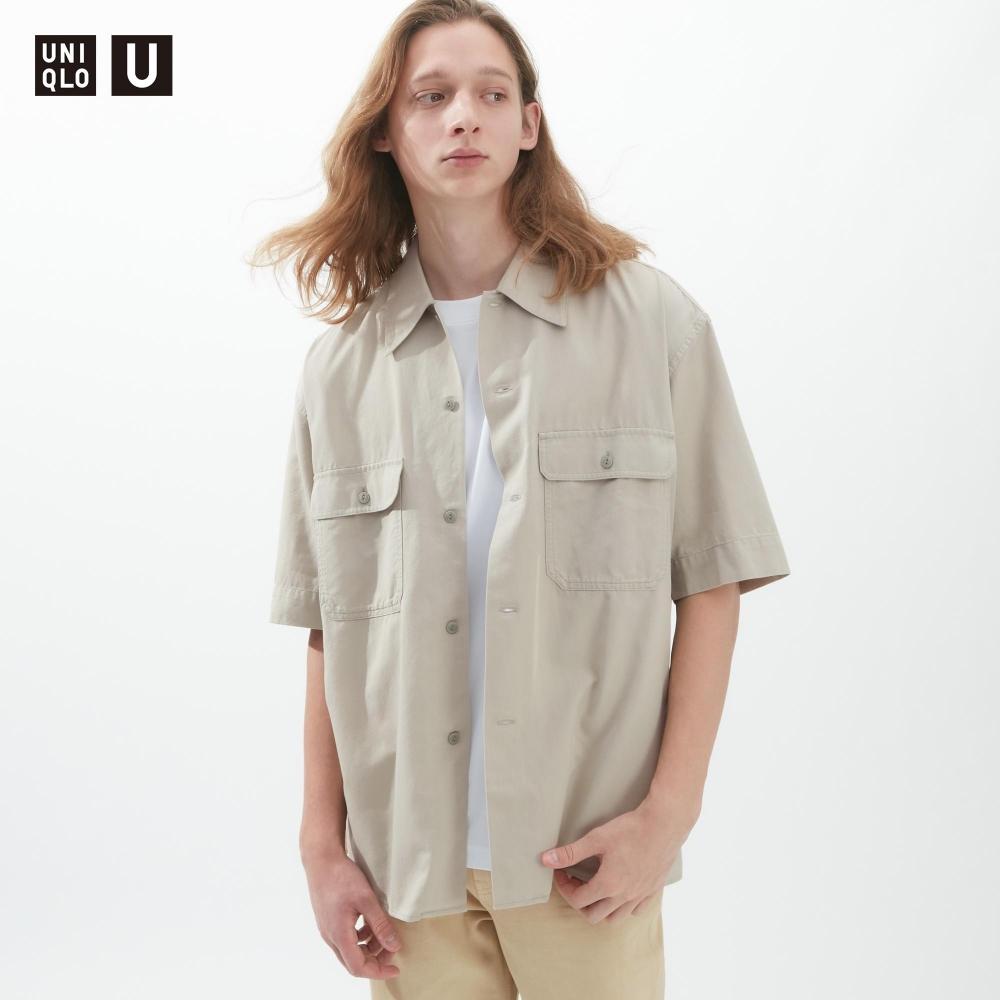 

UNIQLO JAPAN Рубашка оверсайз с коротким рукавом