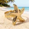 Trending Exotic Starfish Coral Ring: Beach Vacation Jewelry for Women