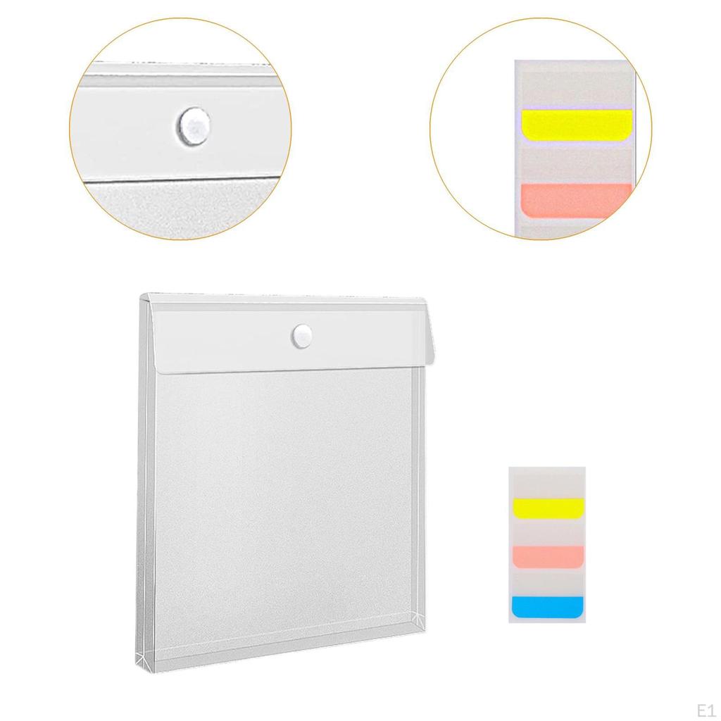 24x Scrapbook Paper Storages File Bags Multifunctional with Stickers Storage Folders