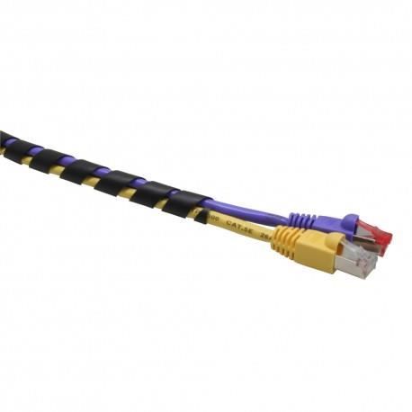 Inline® spiralband kabelschlauch 10m, schwarz, 10mm