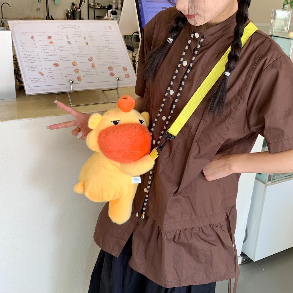 Capybara Lulu Doll New Capybara Bag Doll Girlfriend Birthday Gift Cute One Shoulder Crossbody Backpack