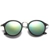 Mote Rund metallramme Speil Solbriller Kvinner Menn Retro Brand Designer Solbriller Trending UV4 Gafas De Sol Mujer