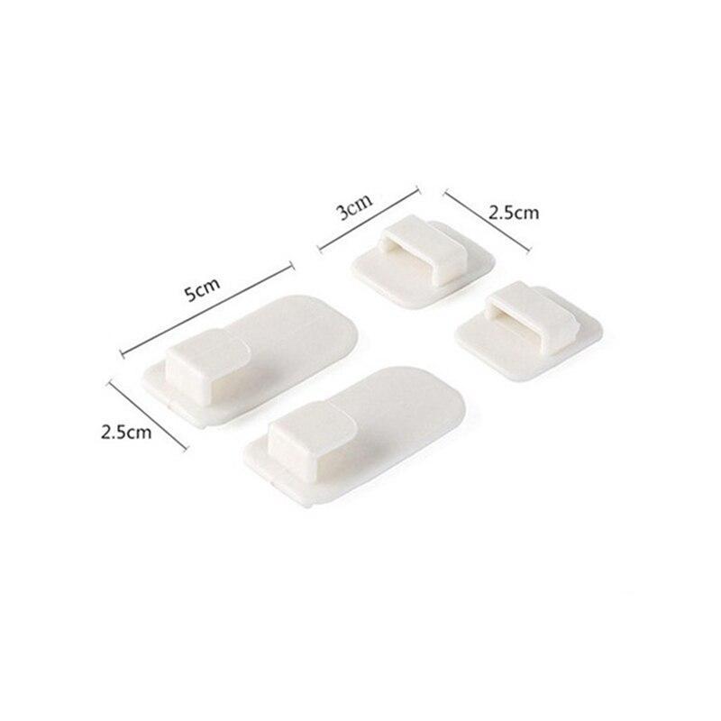 2 pary lepki zestaw haczyków do klimatyzatora pilot do telewizora mocny wieszak plastikowy klucz wieszaki ścienne uchwyt organizacja domu