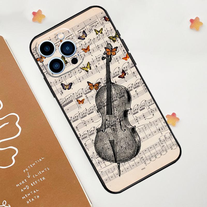 Sheet Music Phone Case For iPhone 17 Pro Max 14 13 12 11 15 16 Pro Max mini 16 Plus 16e 17 Air Funda