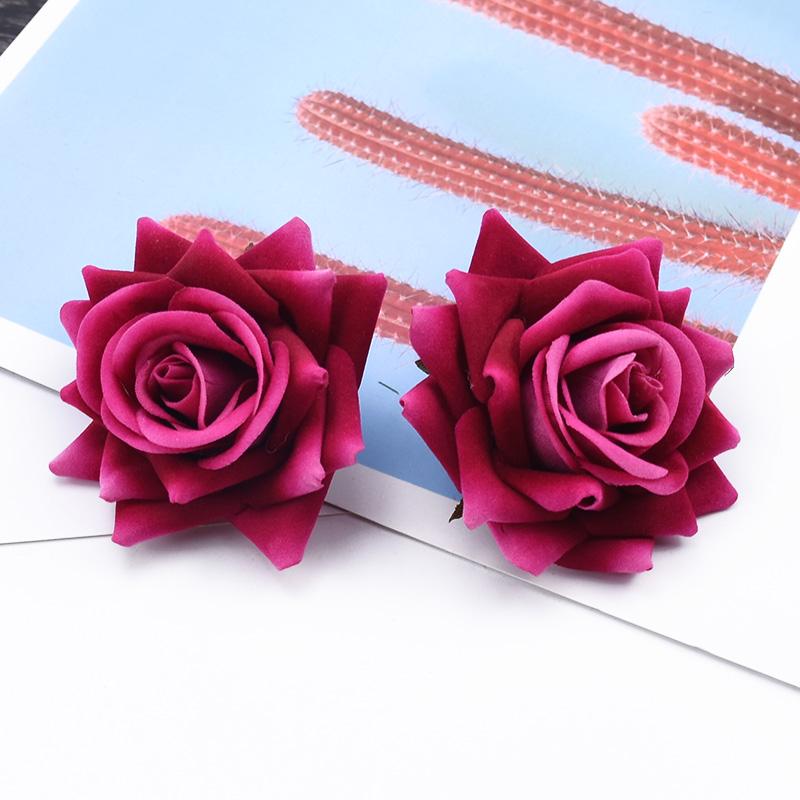 50/100 pieces Silk Roses Wedding Bride Wrist Flowers Material Festival Decorative Flowers Wreaths Home Decor Artificial Flowers
