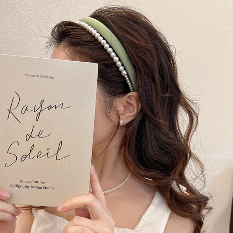 Alessi Basic Pearl Two-Line Daily Hairband Headband