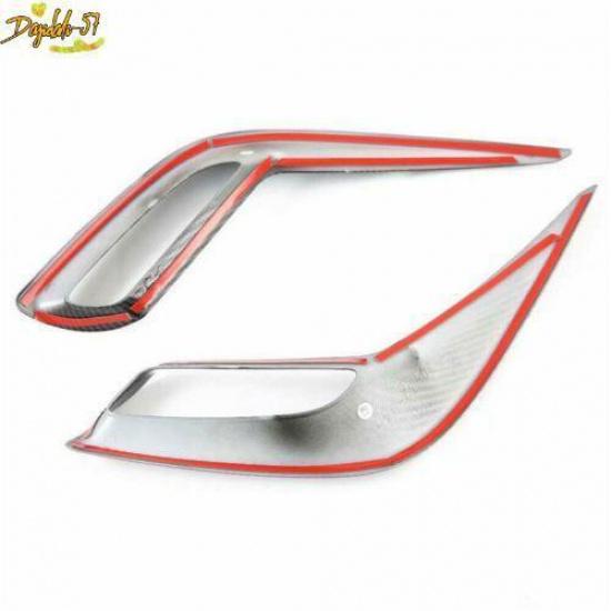 For Toyota Corolla Cross - Chrome Rear Fog Lamp Light Cover Trim 2pcs