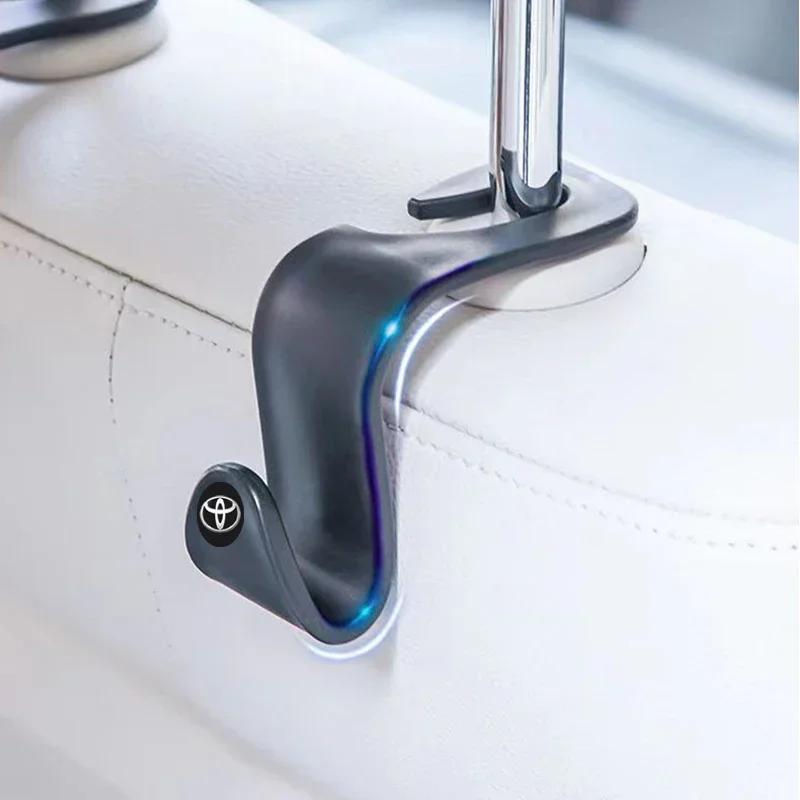 2/4Pcs Car Seat Hook Multifunctional Storage Hanger Car Styling For Toyota Corolla Avensis Yaris Rav4 Hilux Auris Camry Prius