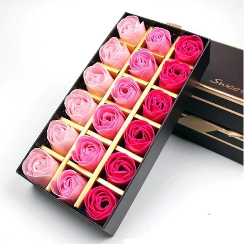 18Pcs Romantic Scented Foam Rose Decorative Soap Flower Artificial Rose Flowers Wedding Decorations