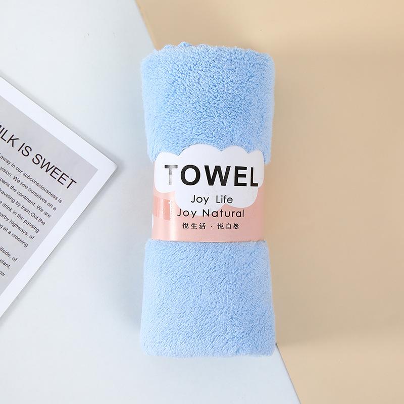 Face Towel Thickened Microfiber Absorbent Coral Fleece Towel Quick Drying Clean Face Soft Absorbent Towel