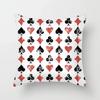 Luxury Home Decoration Pillowcase Props Hearts Square Black Heart Poker Pattern Office Sofa Car Cushion Cover