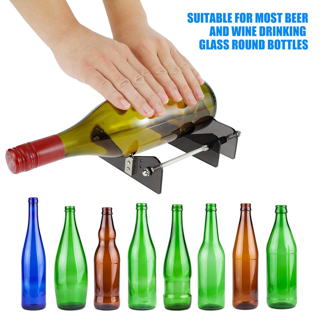 DIY Glass Bottle Cutter Stainless Steel Adjustable Beer Glassbottle Cut Machine Wine Bottles Crafting Decorations Cutting Tool