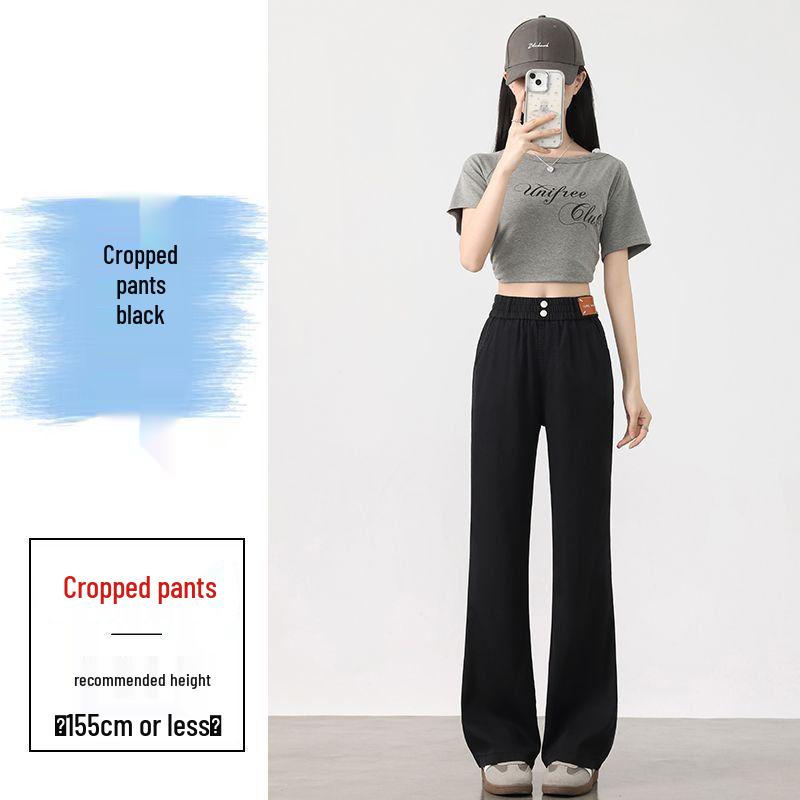 Women's Slimming High-Waist Tencel Denim Micro-Flare Pants - Spring/Summer 2026 Collection