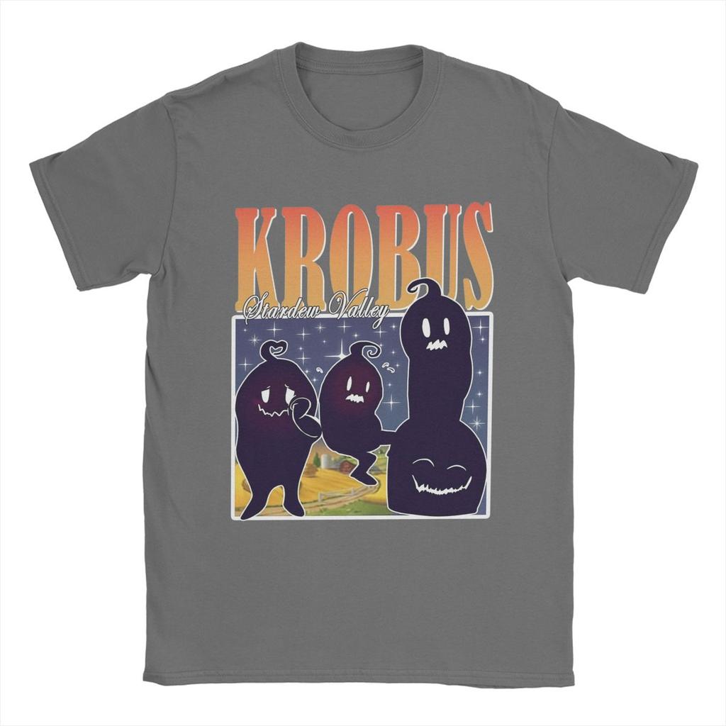 Men Retro Krobus Stardew Valley T Shirts Cotton Clothing Awesome Short Sleeve Round Neck Tees Summer T-Shirt