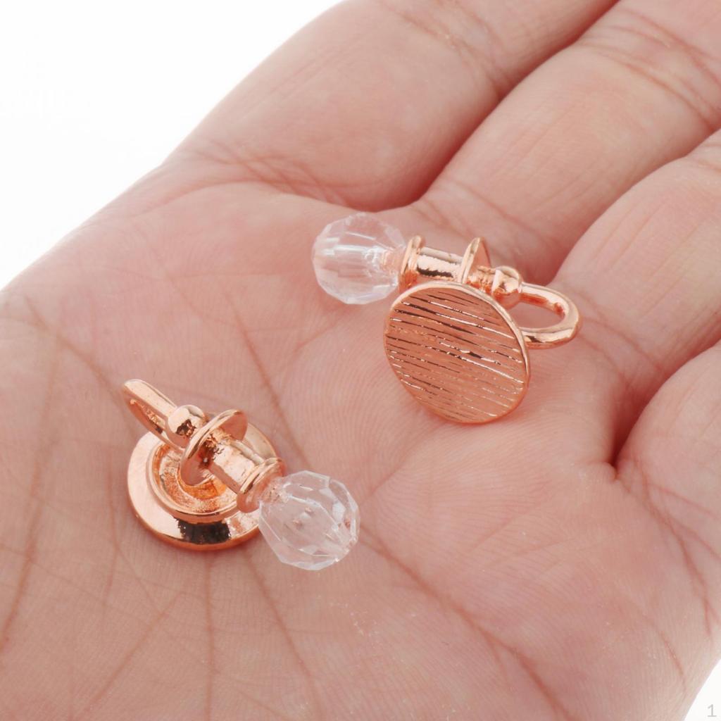 2 Pieces Dollhouse LED Wall Sconces Vintage Lamp Models Furniture Micro Landscape Fairy 1/12