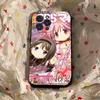 Popular Anime Girl Anime Black Soft Silicone Phone Case For Iphone17 Air 16 15 14 13 12 11 Mini Pro Max Plus