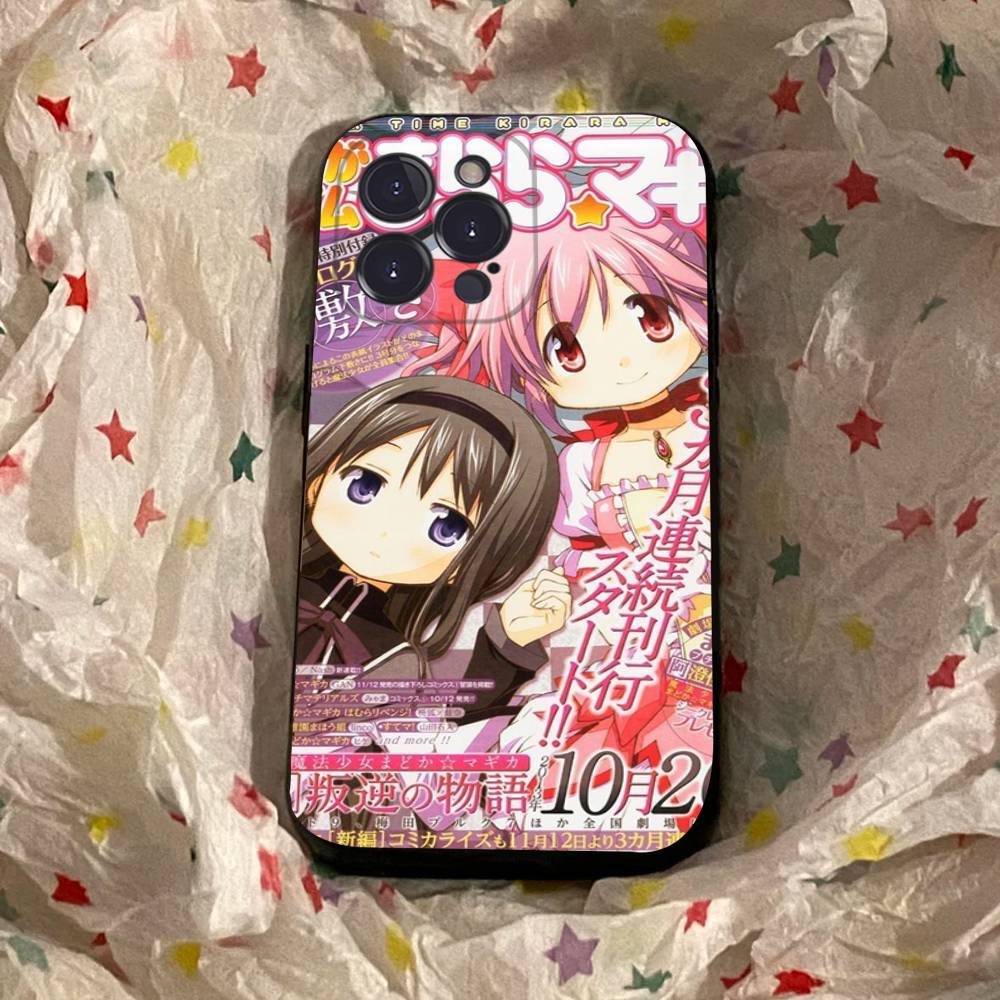 Popular Anime Girl Anime Black Soft Silicone Phone Case For Iphone17 Air 16 15 14 13 12 11 Mini Pro Max Plus