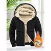 Kapuzenpullover Herren Herbst Winter Verdicken Fleece Sherpa Jacke Reißverschluss Kapuzenmäntel Reißverschlusstaschen Tragen