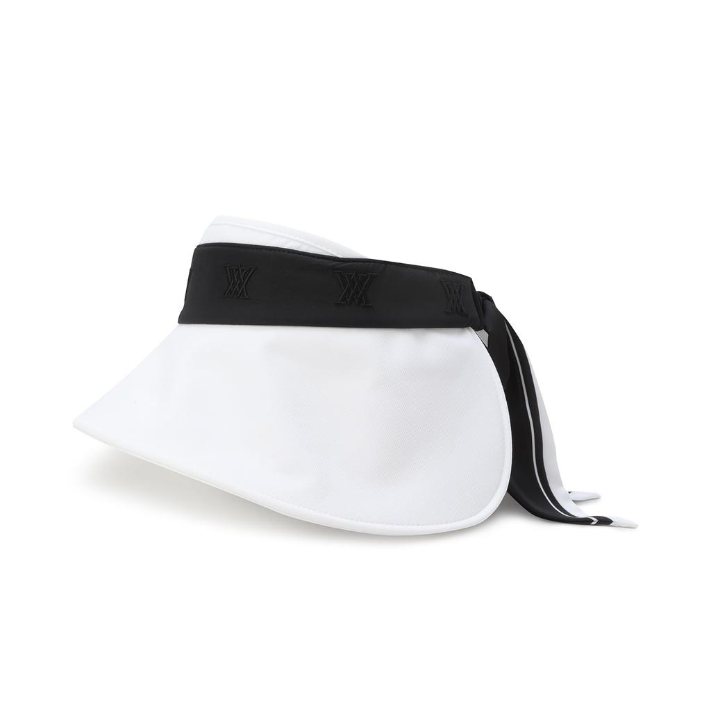 ANEW GOLF Women Scarf Bonnet Visor_Wh