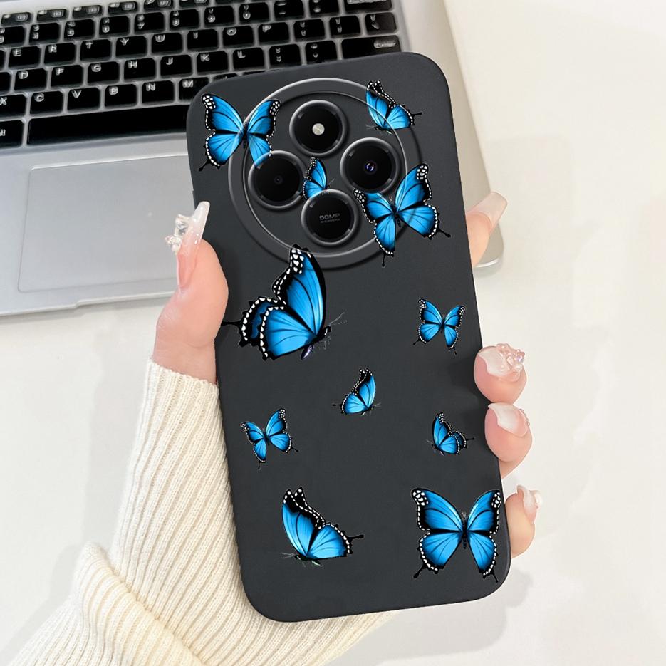 Für Xiaomi Redmi 14C Hülle Stylische Sonnenblume Hübsche Mädchen Rückabdeckung Weiche TPU Handyhülle Für Xiaomi Poco C75 C 75 Redmi14C Fundas