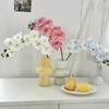 27.5 Inch Artificial Phalaenopsis Flower Branch 9 Full Blooms Fake Silk Orchids with Stem for Home Office Wedding Decoration