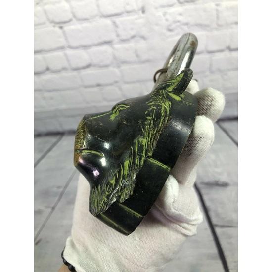 Brass Lion Home Garden Padlock with 2 Keys